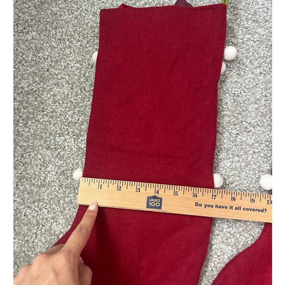 Lot of 2 VTG ITR Stockings Large Felt Santa Snowman Christmas Holiday Reindeer - Picture 5 of 11